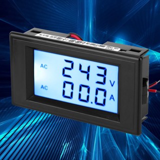 Ryo Tools D69-2042 Dual Display โวลต์มิเตอร์แอมป์มิเตอร์ AC80-300V 0-50A 0-100A พร้อม Current Transformer