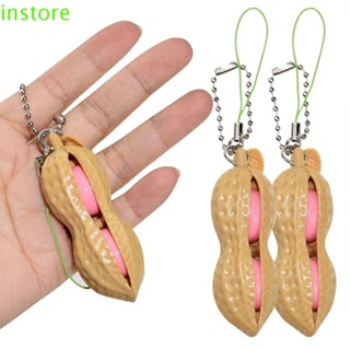 Instore ของเล่นตลก Edamame สําหรับบีบพวงกุญแจถั่วถั่ว Infinite Popper Fidget