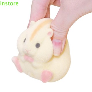 Instore ของเล่นตุ๊กตาหนูแฮมสเตอร์ แคปซูลนมไขมัน แบบนิ่ม สําหรับเด็ก