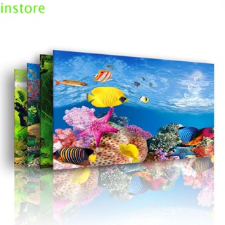 Instore สติกเกอร์ 3D หนา กันจางหาย สีสดใส สําหรับติดตกแต่งตู้ปลา