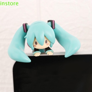 Instore โมเดลฟิกเกอร์ PVC รูปปั้นอนิเมะ Hatsune Miku ของเล่น สําหรับตกแต่งบ้าน