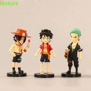 Instore โมเดลฟิกเกอร์การ์ตูนอนิเมะ Luffy Ace Hancoc ของเล่นสําหรับเด็ก