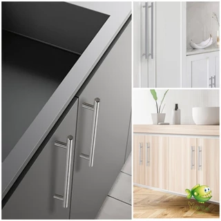 YOYO มือจับประตู ตู้ ลิ้นชัก วัสดุสแตนเลสสีขาว สไตล์นอร์ดิก มีหลายขนาด cabinet handle