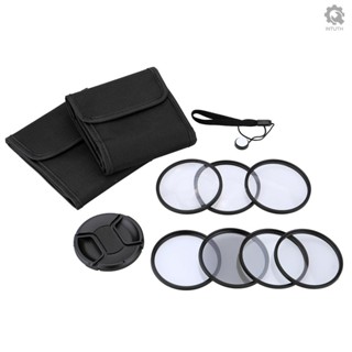 {intu} Andoer 55mm UV+CPL+Star8+Close-up (+1 +2 +4 +10) Photography Filter Ultraviolet Circular-Polarizing Star 8-Point Macro Close-up Lens Filter for Canon   DSLR Camera