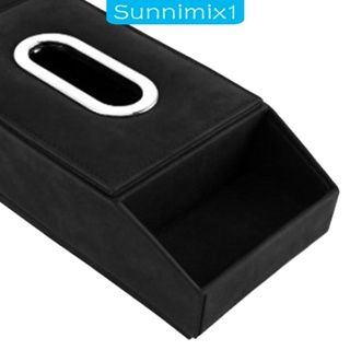 [Sunnimix1] กล่องเก็บกระดาษทิชชู่ ที่พักแขน สําหรับรถยนต์