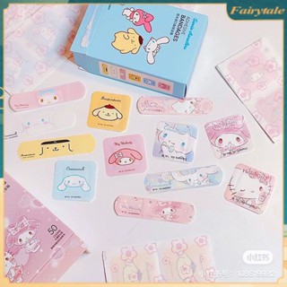 ❀ 40 ชิ้น/กล่อง Sanrio กันน้ำ Band-aid My Melody Cinnamoroll การ์ตูน Breathable Home First Aid แผลหยุดเลือดออกสติกเกอร์ผ้าพันแผลกาว