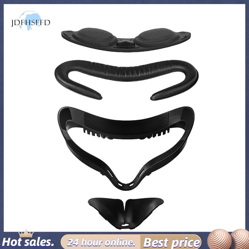 jdfhsffdFor Oculus Quest 2 Face Cover PU Cushion Facial Interface Face Cover Case Bracket Kit Eye Pa