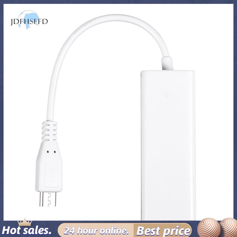 jdfhsffdmini USB 5 Pin 10/100 Mbps RJ45 LAN Ethernet Adapter สําหรับแท็บเล็ตพีซี