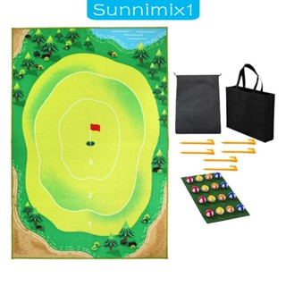 [Sunnimix1] เสื่อกอล์ฟ 16 ลูก แบบพกพา สําหรับฝึกตีกอล์ฟ