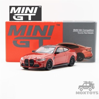  โมเดลรถยนต์ รุ่น MINI GT 1:64 M4 Competition G82 Toronto Red Metallic LHD Diecast