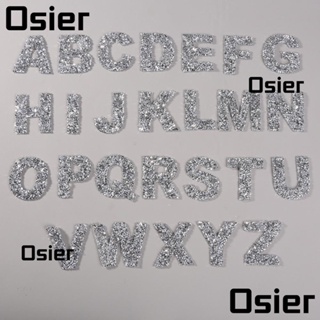 Osier1 สติกเกอร์ตัวอักษร A-Z ประดับเพชรเทียม สีเงิน 2 นิ้ว 26 ชิ้น