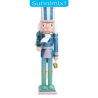 [Sunnimix1] ตุ๊กตาฟิกเกอร์ทหาร วัสดุไม้ แบบพกพา 36 ซม. สําหรับตกแต่งปาร์ตี้คริสต์มาส