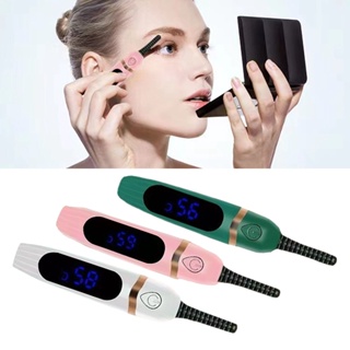 Enjoy Beauty Heated Eyelash Curler จอแสดงผลดิจิตอลแบบชาร์จไฟได้แบบพกพา Long Lasting Electric Eye Lashes เครื่องมือสำหรับผู้หญิง