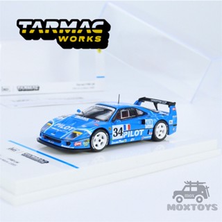 โมเดลรถยนต์ Tarmac Works 1:64 F40 LM 24h of Le Mans 1995 ของเล่นสําหรับเด็ก