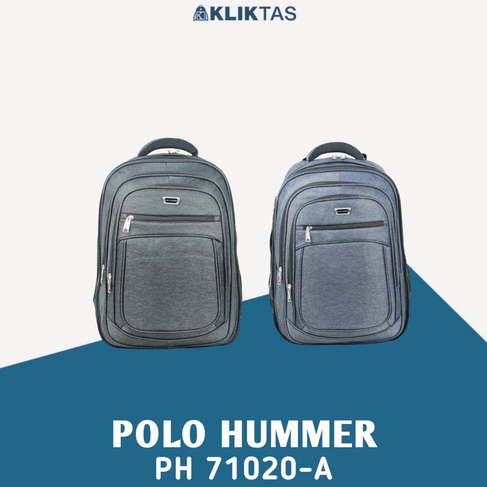 นําเข้ากระเป๋าเป้สะพายหลังผู้ชายโปโล ฮัมเมอร์ 71020 กระเป๋าเป้สะพายหลังแล็ปท็อปสําหรับทํางานอย่างเป็