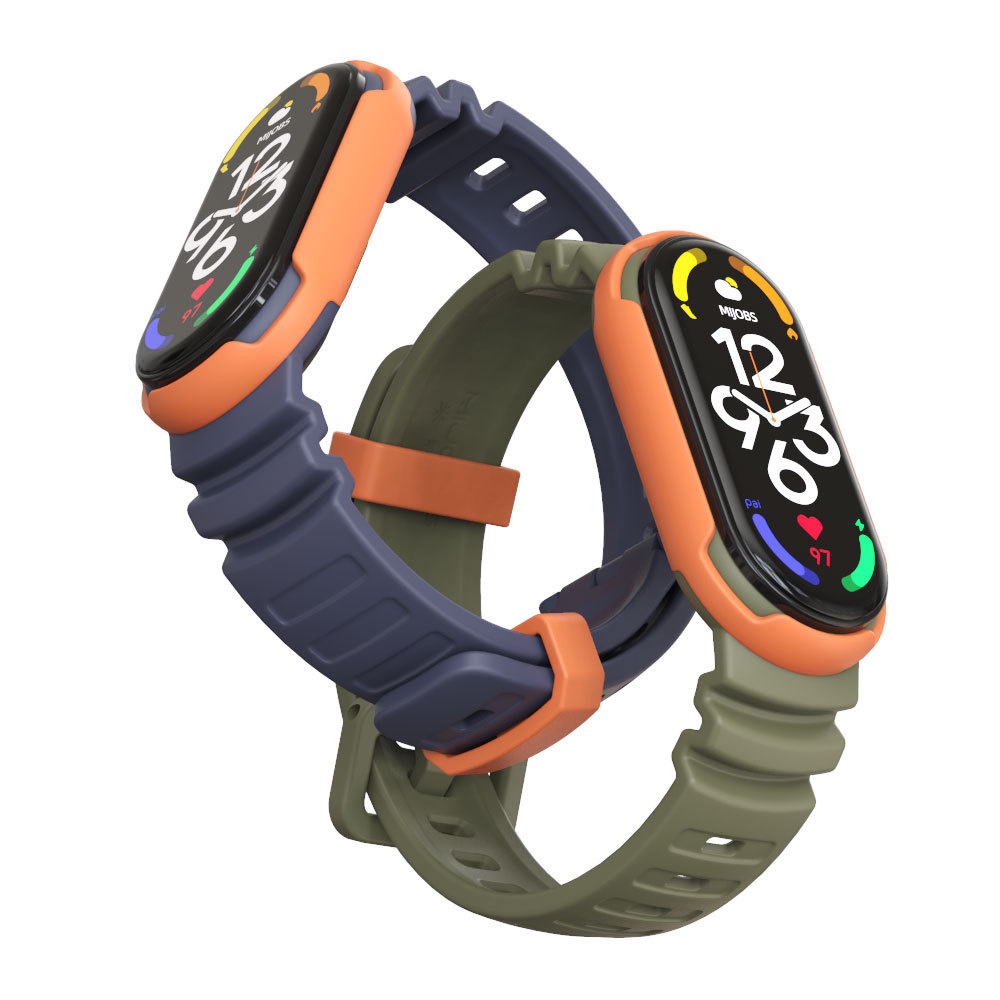Xiaomi Mi Band 7 6 5 4 3 สายซิลิโคน สีสันสดใส สําหรับ MiBand 4 MiBand4 Mi Band 3 หรือ Mi Band7 Band4 Band5 Band6
