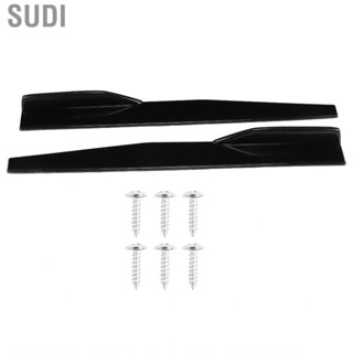 Sudi Car Side Spoiler 29.3in Skirt Rocker Splitters Universal ‑Scratch Protector Glossy Black Modified Parts