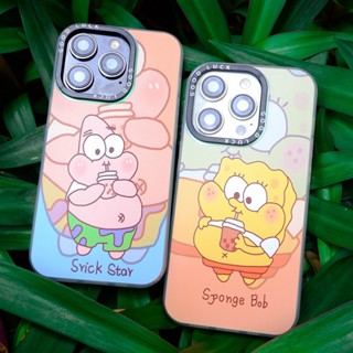 【สำหรับ OPPO】เคส OPPO Matte การ์ตูน A95 94 A76 96 74 F19 12 A57 77S 54 53 33 32 A31 A17K 16S 15S SpongeBob SquarePants