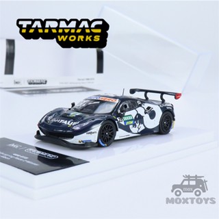 Tarmac Works โมเดลรถแข่ง 1:64 488 GT3DTM 2021 2 Winner Diecast