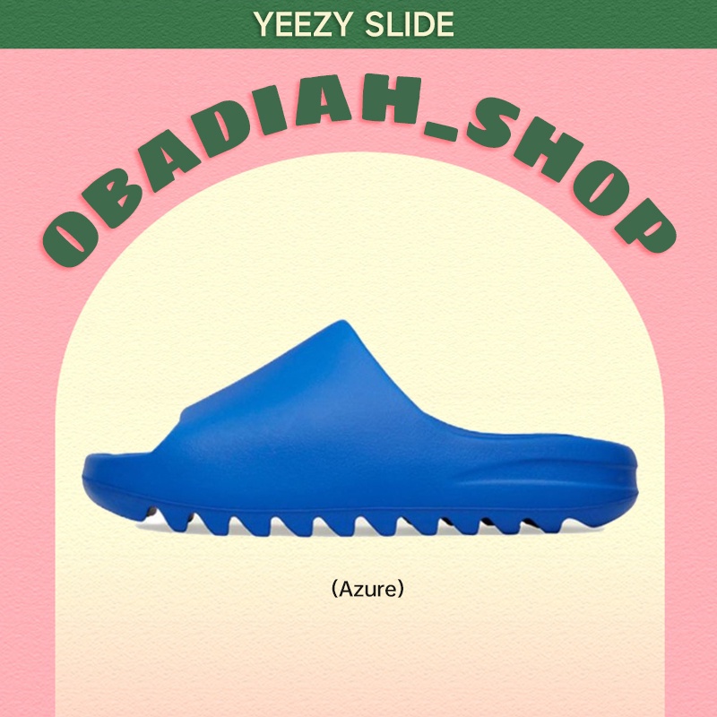 ✔ Adidas Yeezy Slide Azure Sandals *พร้อมส่ง*แท้💯%