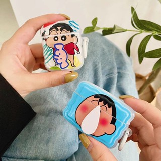 เคสหูฟังบลูทูธไร้สาย ลายการ์ตูนชินจัง กันฝุ่น สําหรับ Airpods 1 2 3 pro