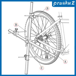 [Prasku2] เครื่องมือวัดตีนผี สําหรับซ่อมแซมรถจักรยาน