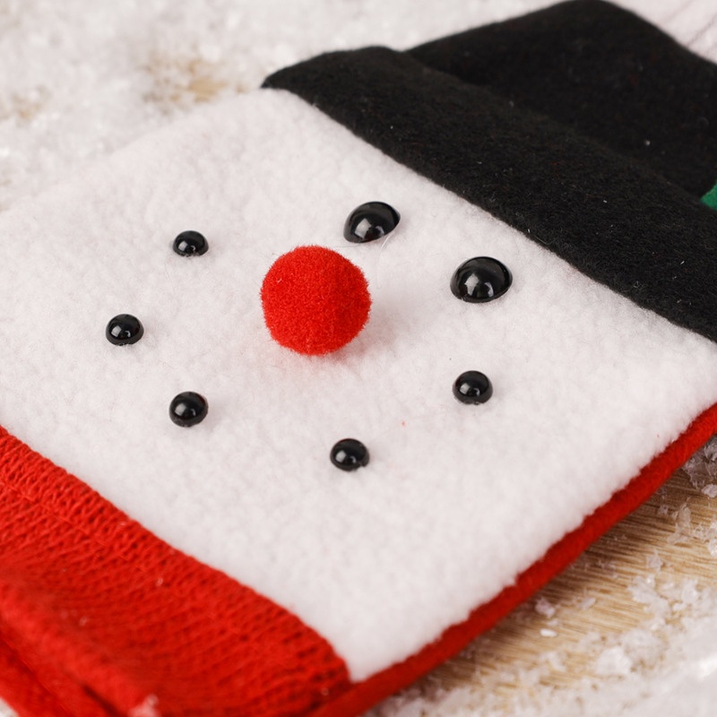 ฝาครอบขวดไวน์ รูปการ์ตูนคริสต์มาส แบบสร้างสรรค์ สําหรับตกแต่งบ้าน ห้องครัว ร้านอาหาร ปาร์ตี้คริสต์มาส - รูปที่ 7