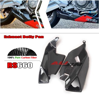 ฝาครอบท่อไอเสีย คาร์บอนไฟเบอร์ 100% สําหรับรถจักรยานยนต์ Aprilia RS660 Tuono 660 2021-2023