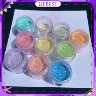 ♕ Nail Art Aurora ญี่ปุ่น Magic Mirror Powder Multicolor Glitter Powder เล็บตกแต่งเล็บเครื่องมือสำหรับเล็บ Shop 5g 10 Designs UPBEST