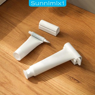 [Sunnimix1] เครื่องบีบยาสีฟัน แบบติดผนัง ไม่ต้องเสีย สําหรับครอบครัว ห้องน้ํา