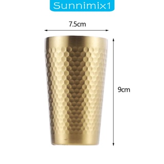 [Sunnimix1] แก้วน้ําสเตนเลส มีฉนวนกันความร้อน 260 มล. สําหรับเดินทาง เดินป่า ตั้งแคมป์ ปาร์ตี้