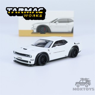 Tarmac WORKS โมเดลรถยนต์ 1:64 LB-WORKS Dodge Challenger SRT Hellcat สีขาว