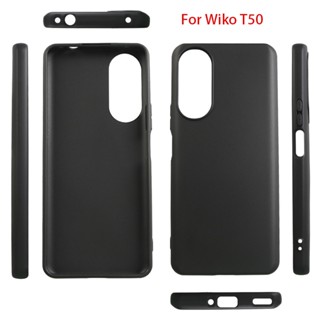 สําหรับ Wiko T50 เคส ซิลิโคนเหลว นิ่ม TPU กันชนหลัง