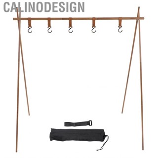 Calinodesign Lightweight Camping Hanging Rack Multifunction Easy To Build Aluminum Alloy Tripod Structure for Kitchen