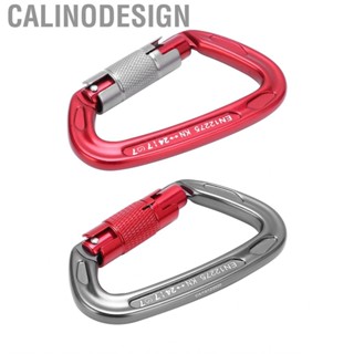 Calinodesign Climbing Carabiner Clips  D‑Type High Strength Nonslip for Mountain Cave Rock