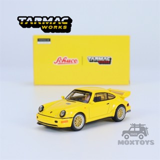 โมเดลรถยนต์ Tarmac Works 1:64 911 RSR 3.8 สีเหลือง