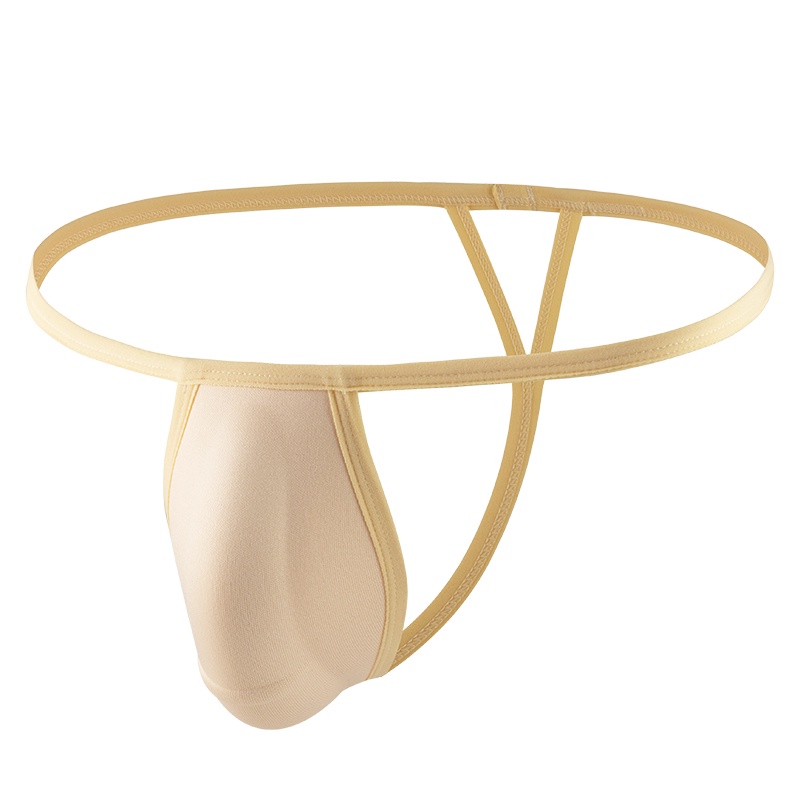 ชุดชั้นในชายฟองน้ําถ้วย Pad Thongs G String Front Pad Push Up Underpants