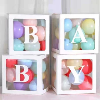 ☀️โค้ดส่งฟรี ☀️ กล่องลูกโป่งใส รูปตัวอักษร ลูกโป่ง Happy Birthday DIY สําหรับตกแต่งบ้าน งานแต่งงาน ปาร์ตี้วันเกิด