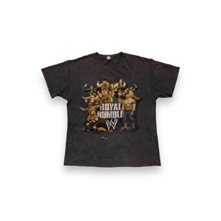 เสื้อยืดผ้าฝ้าย 2023 เสื้อยืด ลาย Royal Rumble WWE SMACKDOWN สไตล์วินเทจ