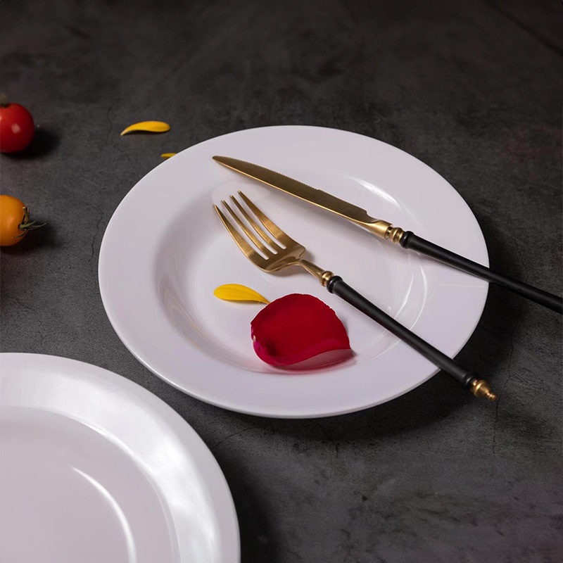 UTENSILS 9นิ้ว ถาดเหลี่ยม ถาดวงกลม วัสดุผลิตจากเนื้อเมลามีน 100% อย่างดี ทนทาน น้ำหนักเบา ปลอดภัยไร้สารเคมีปนเปื้อน ราคา ถูกที่สุด ดีลบีเคเค แกลเลอรีภาพที่ 2