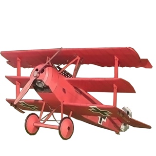 โมเดลเครื่องบินรบเยอรมนี Fokker Dr.I single-seat 1:33 DIY