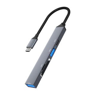 【CH*】อะแดปเตอร์ฮับ Usb C 5 in 1 USB 3 0 เป็น USB 3 0 2 0