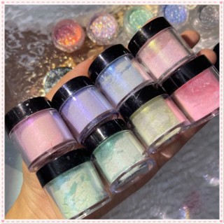 เล็บ Aurora ญี่ปุ่น Magic Mirror Powder Multicolor Glitter Powder Party เทศกาลตกแต่งเล็บเล็บเครื่องมือสำหรับเล็บ Shop 5g JOYFEEL