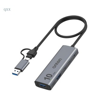 Ch*【พร้อมส่ง】ฮับ USB Type C 10Gbps ความเร็วสูง สําหรับแล็ปท็อป 5 in 1