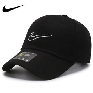 Nike ของแท้ 100% หมวกเบสบอล กันแดด อเนกประสงค์ สไตล์ฮิปฮอป แนวมินิมอล แฟชั่นสําหรับทุกเพศ