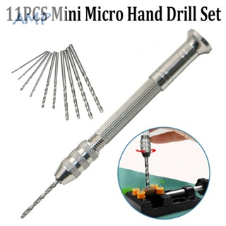 ⚡NEW 9⚡Hand Drill Tool Hand Drill Chuck Micro Mini Silver Tool UK 0.8~3mm 11pcs Craft