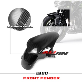 บังโคลนยางหน้า คาร์บอนไฟเบอร์ แบบแห้ง สําหรับรถจักรยานยนต์ Kawasaki Z900 2020-2023 2021 2022