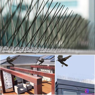 Bird Spikes สแตนเลส Bird Repellent อุปกรณ์นำกลับมาใช้ใหม่ Bird Deterrent Spikes Humanized Bird Repellent รั้ว 25 ซม. AUBESSTECHSTORE