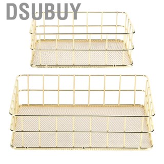 Dsubuy Golden Iron Storage  Multifunctional Wire Mesh Desktop Organize HG