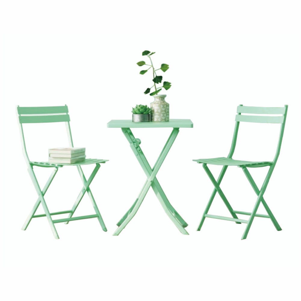GlobalHouse-SUMMER SET ชุดโต๊ะสนาม 2 ที่นั่ง รุ่น GREENERY โต๊ะ: 60x60x71ซม. สินค้าของแท้คุณภาพดี